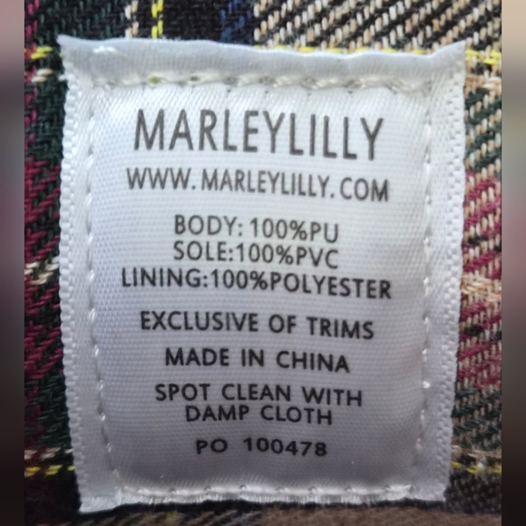 ​Marleylilly Tan and Brown Plaid Lined Duck Boots Size 6 - Picture 11 of 14